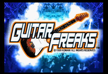 Guitar Freaks Title Screen